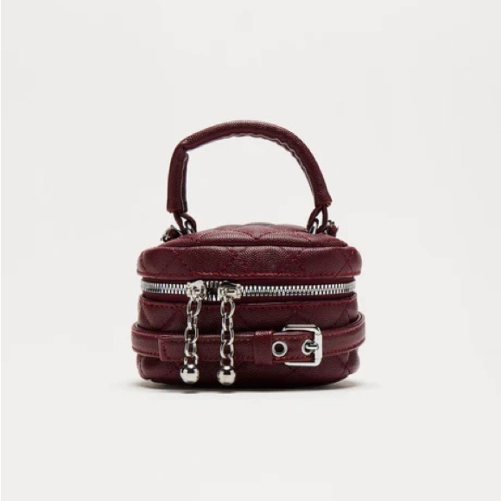 Buckle You Down Crossbody Bag - Wine